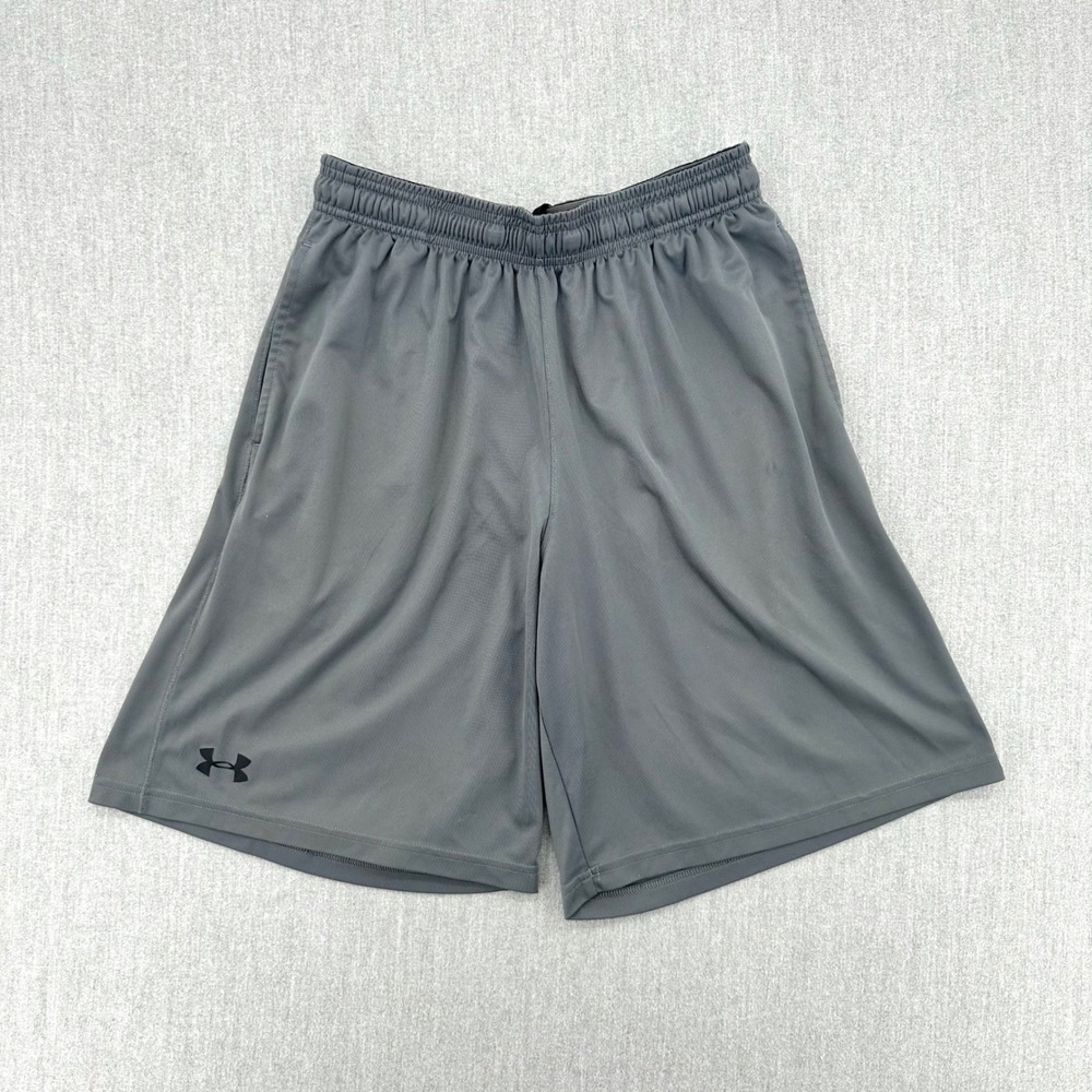 Under Armour Athletic Shorts Mens‎ Medium Gray Loose Fit Basketball Shorts